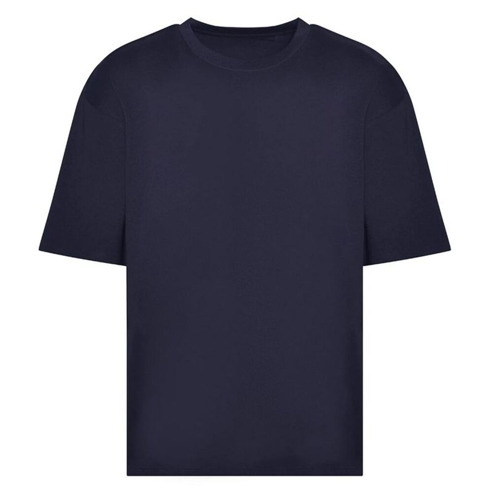 Awdis Mens Heavyweight Boxy T-Shirt / New French Navy